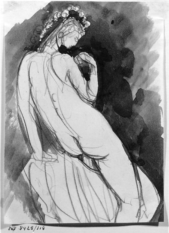 Femme nue de dos
