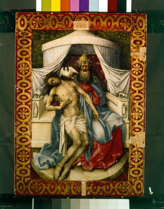 Trône de Grâce et Vierge à l'Enfant à la cheminée