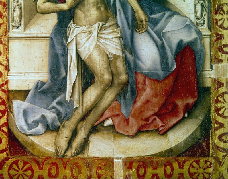 Trône de Grâce et Vierge à l'Enfant à la cheminée