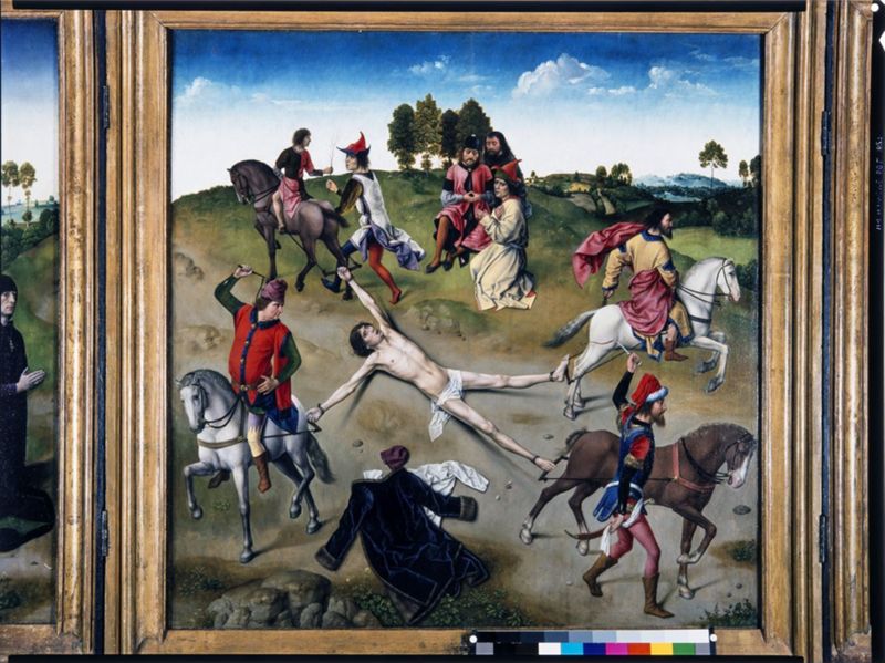 Triptiek met de Marteldood van de Heilige Hippolytus