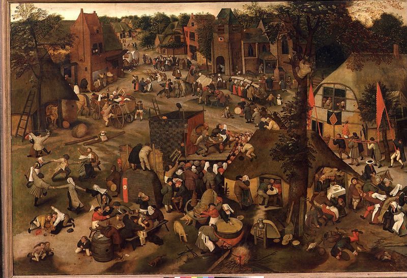 Kermesse avec théatre et procession
