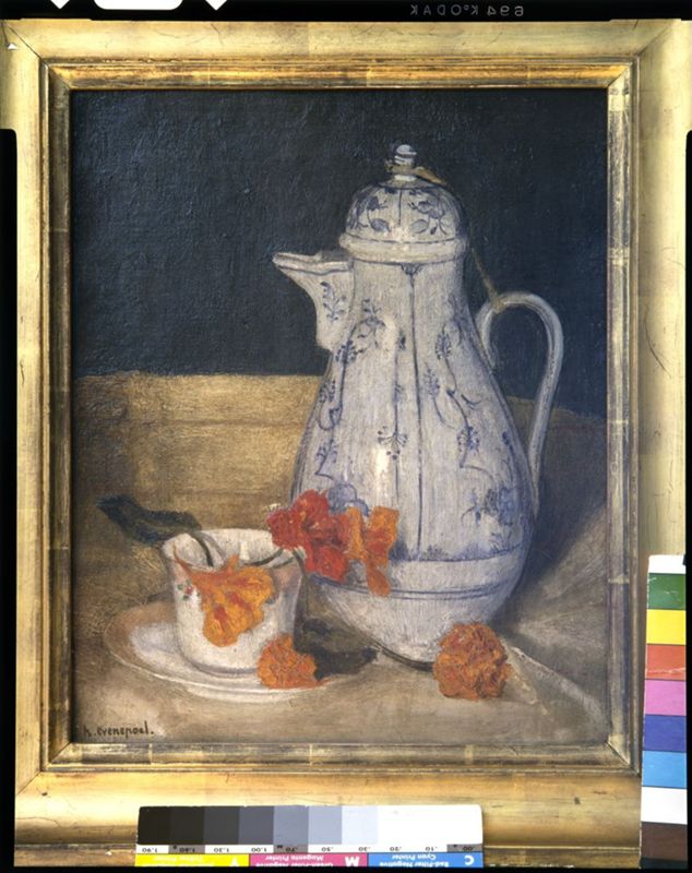 Koffiepot en Oostindische kers
