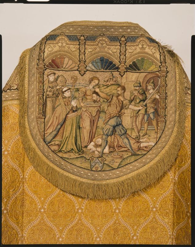 Kerstgewaad met de Onthoofding van Sint-Jan de Doper