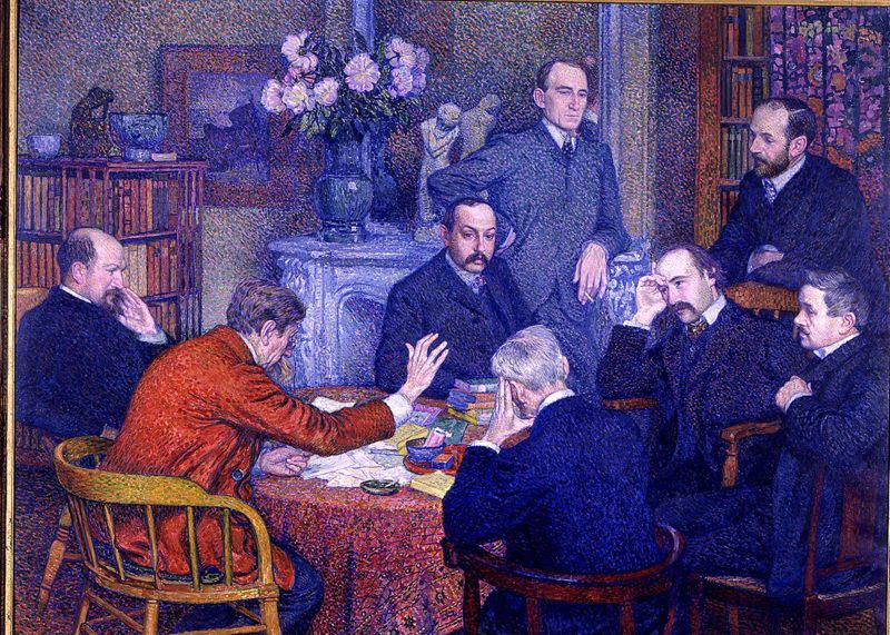 De lezing door Emile Verhaeren