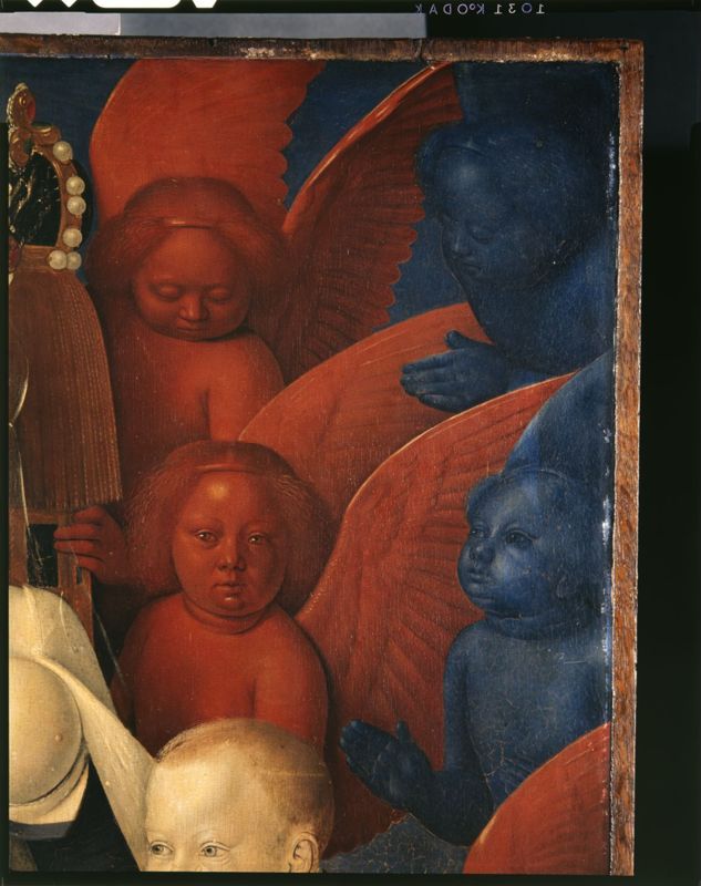 Maria en Jezus, omgeven door seraphijnen en cherubijnen