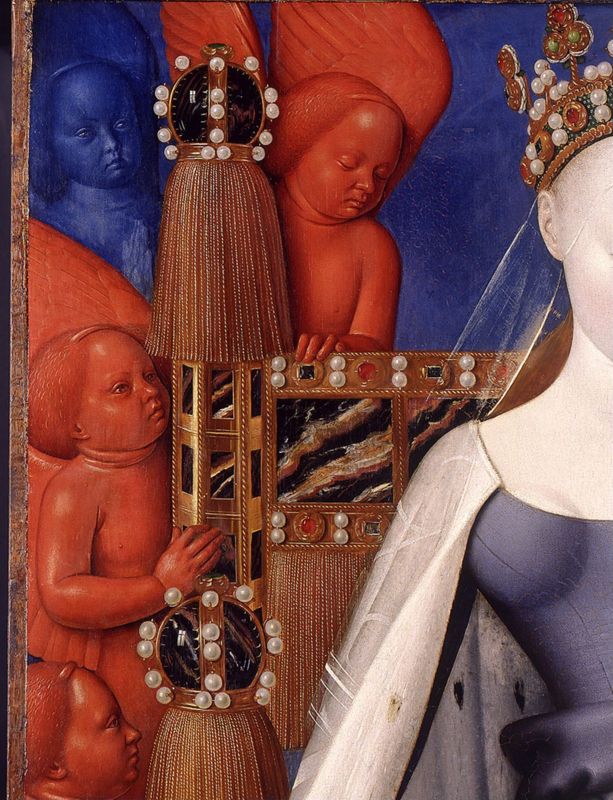 Maria en Jezus, omgeven door seraphijnen en cherubijnen