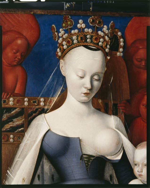 Maria en Jezus, omgeven door seraphijnen en cherubijnen
