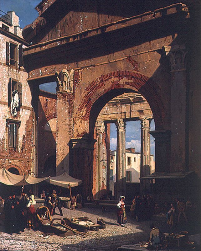 Le Portique d'Octavie
Le Marché aux poissons à Rome
Vismarkt te Rome