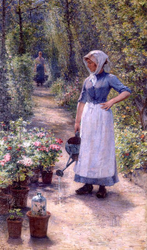 L'arrrosage des fleurs
La Marchande de fleurs
Bloemenmeisje
