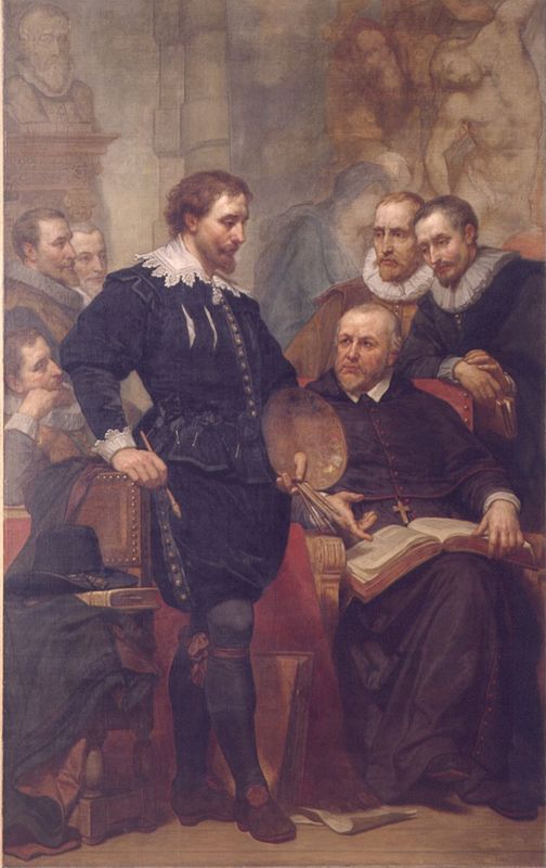 Peter Paul Rubens in zijn atelier