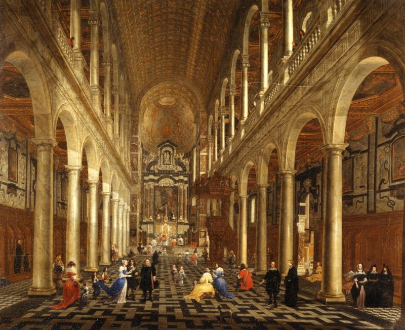 L'intérieur de l'église Saint-Charles Borromée à Anvers