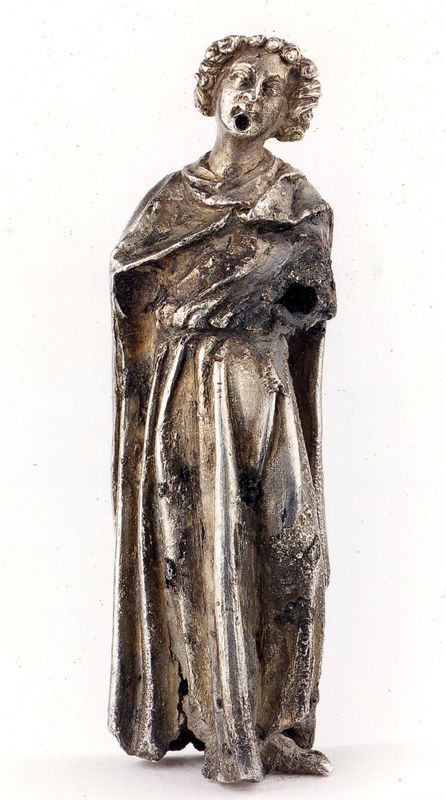 châsse de Sainte-Gertrude : Détails du pignon avec le Christ trônant (PC)