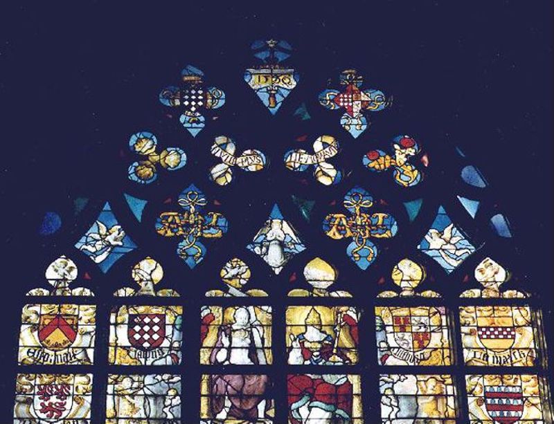 Sainte Trinité, les donateurs Antoine de Lalaing et ...