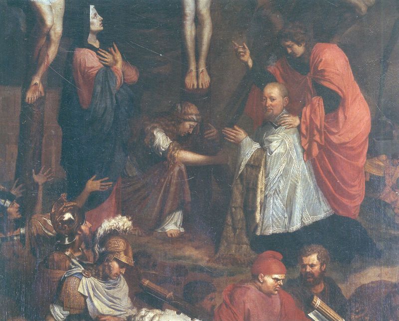Golgotha avec donateur le doyen Pierre de Rosen