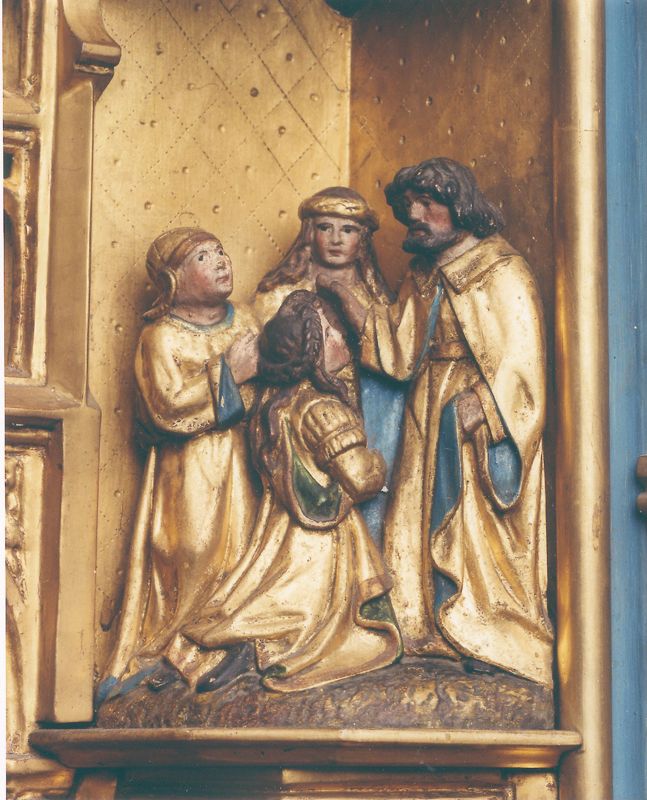 Marteldood van de H. Christophorus en Leden van de Brusselse kolveniersgilde in aanwezigheid van Henri de Dongelberghe en Jérôme vander Noot