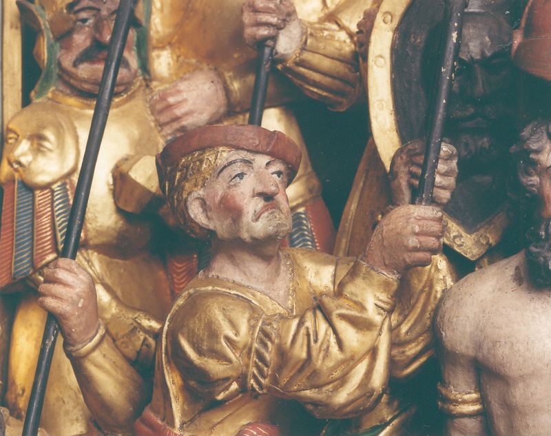 Marteldood van de H. Christophorus en Leden van de Brusselse kolveniersgilde in aanwezigheid van Henri de Dongelberghe en Jérôme vander Noot