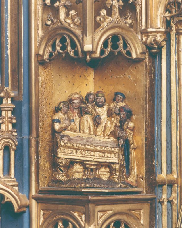 Marteldood van de H. Christophorus en Leden van de Brusselse kolveniersgilde in aanwezigheid van Henri de Dongelberghe en Jérôme vander Noot