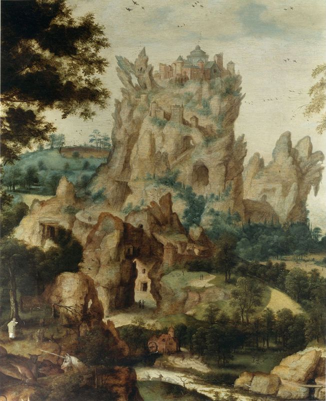 Paysage avec la parabole du Bon Samaritain