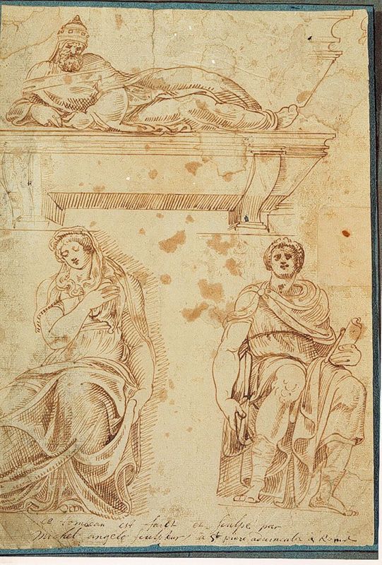 Trois statues du tombeau de Jules II par Michel-Ange