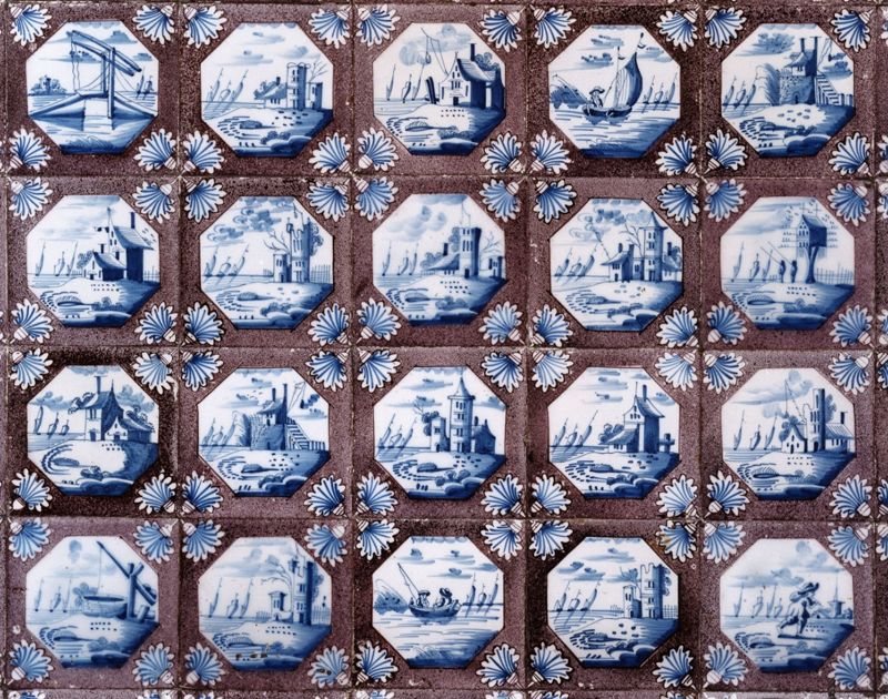 carrelage mural / Musée de Groesbeeck - de Croix
