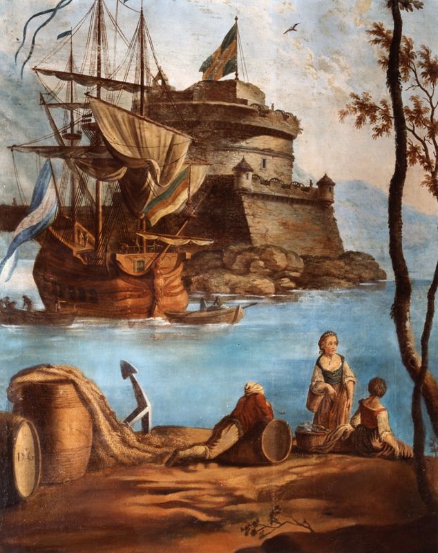 Scène portuaire