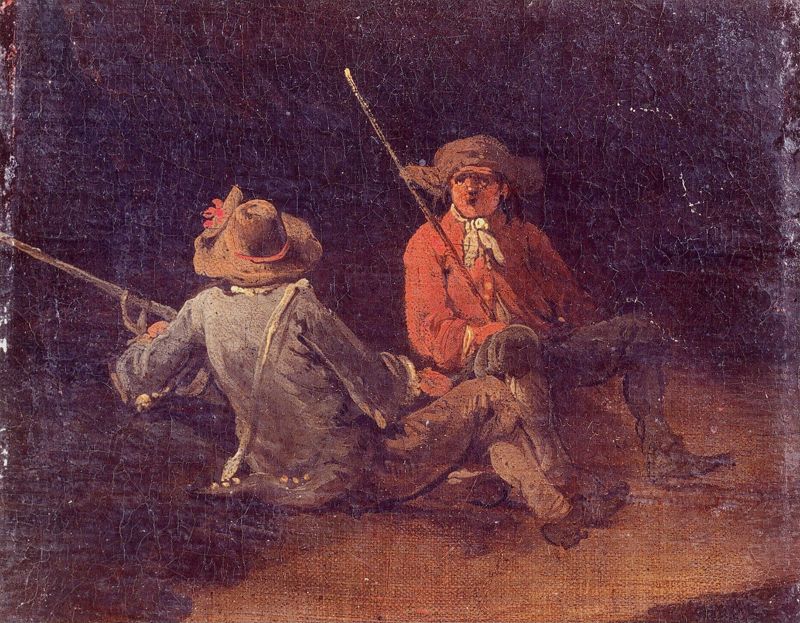 Soldats au repos