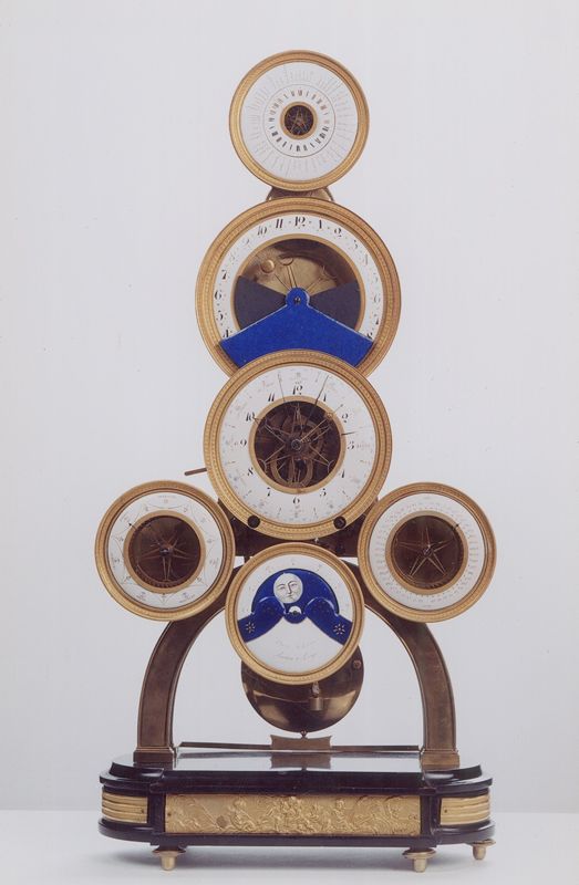 Pendule astronomique à six cadrans