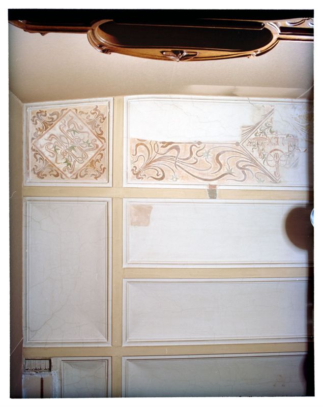 plafond à caissons / Maison Frison, Bruxelles, rue Lebeau 37