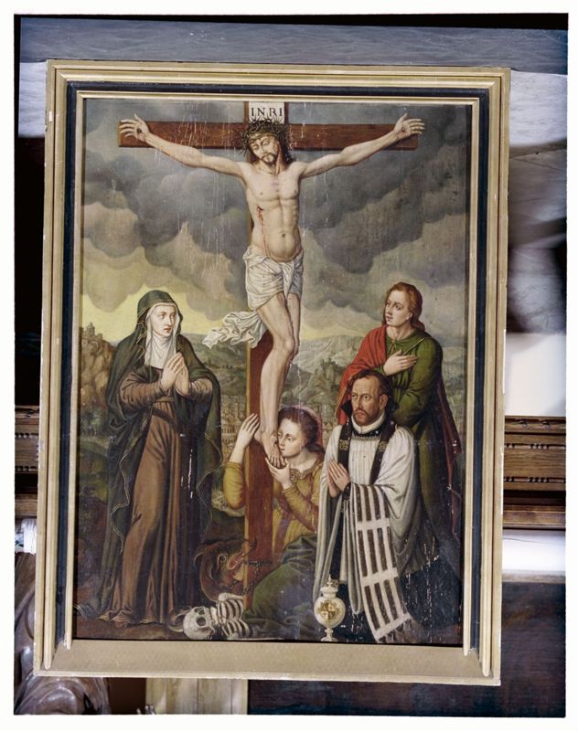 Crucifixion avec commanditaire (chanoine)