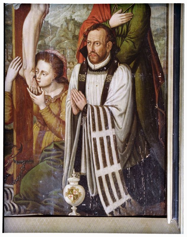 Crucifixion avec commanditaire (chanoine)