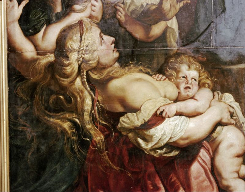 Kruisoprichting: linkerluik voorzijde