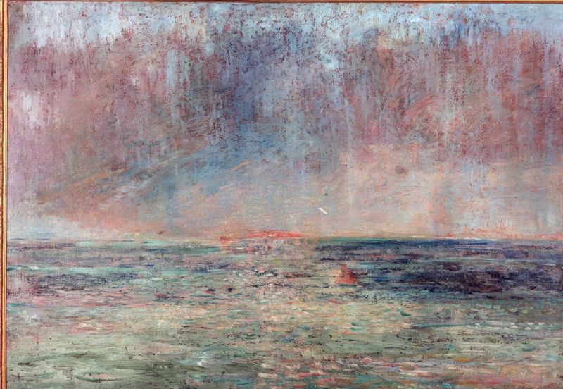 Grande marine au coucher de soleil