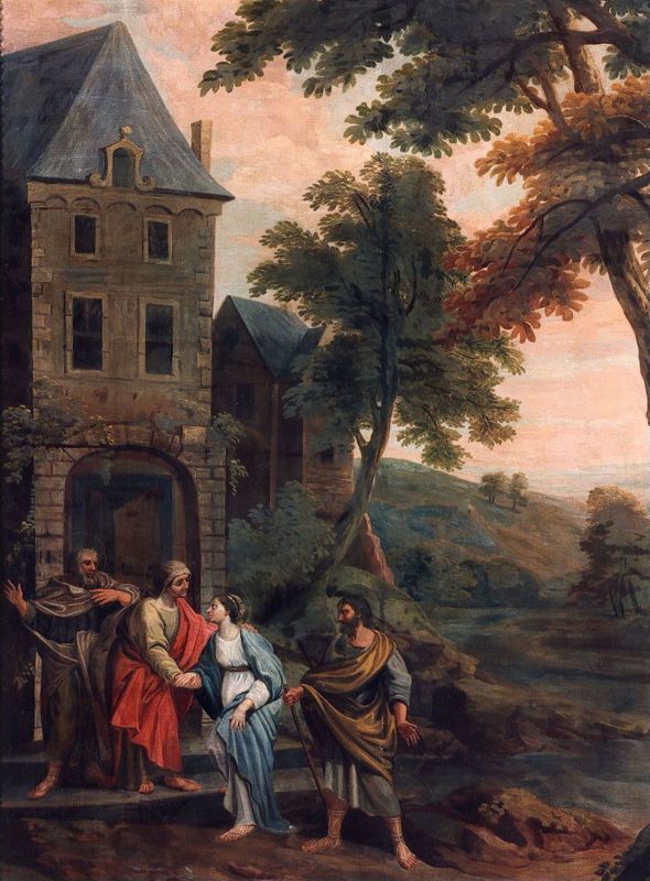 Maria bezoekt haar nicht Elisabeth