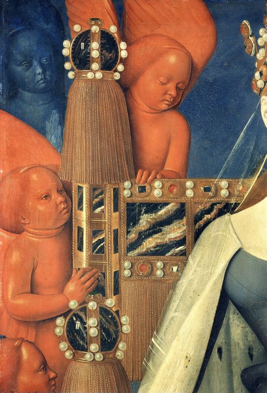 Maria en Jezus, omgeven door seraphijnen en cherubijnen