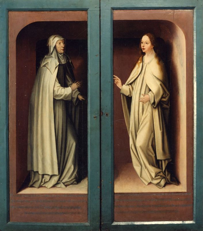 Vierge à l'Enfant entourne d'anges musicien