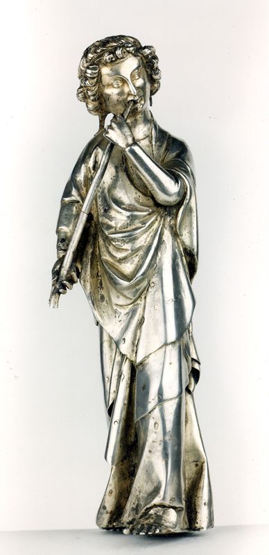 châsse de Sainte-Gertrude : Détails du pignon avec le Christ trônant (PC)