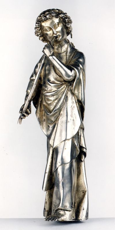 châsse de Sainte-Gertrude : Détails du pignon avec le Christ trônant (PC)