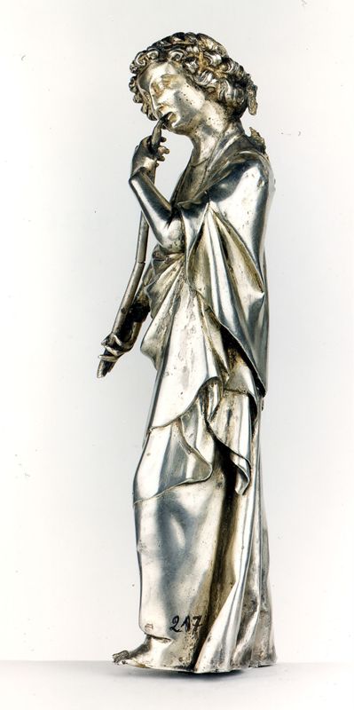 châsse de Sainte-Gertrude : Détails du pignon avec le Christ trônant (PC)