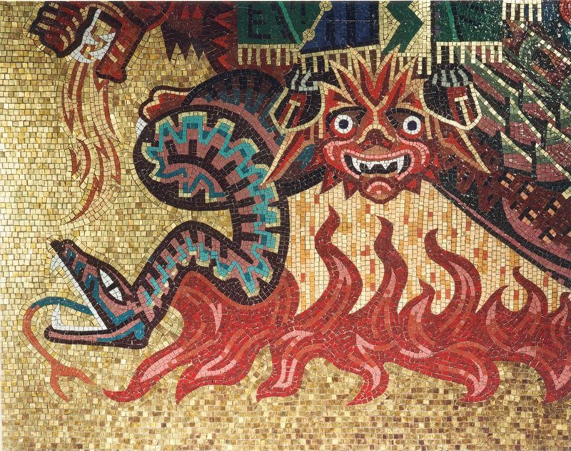 mosaïque monumentale : Cycle de l'Apocalypse