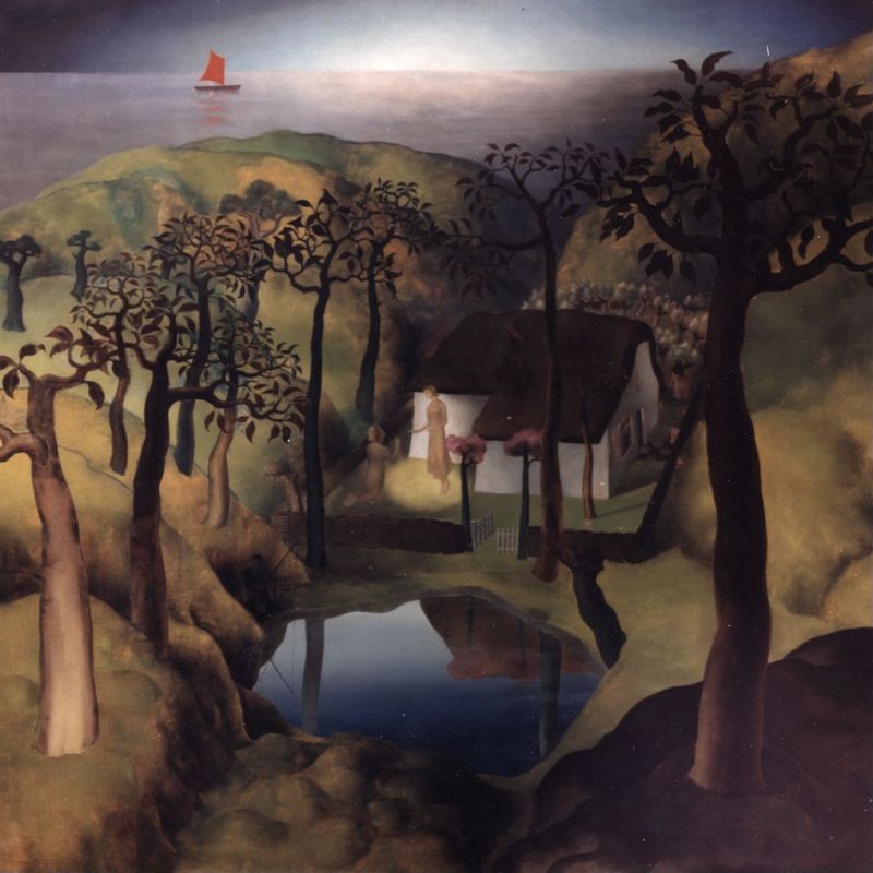De boodschap te midden van een landschap