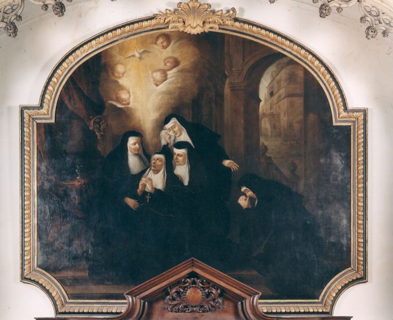 Mort de sainte Scholastique