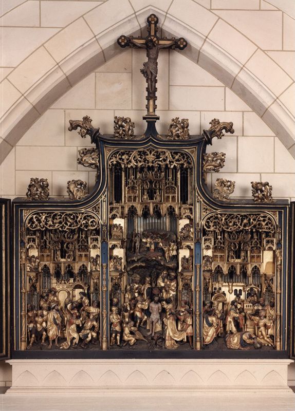 Marteldood van de H. Christophorus en Leden van de Brusselse kolveniersgilde in aanwezigheid van Henri de Dongelberghe en Jérôme vander Noot