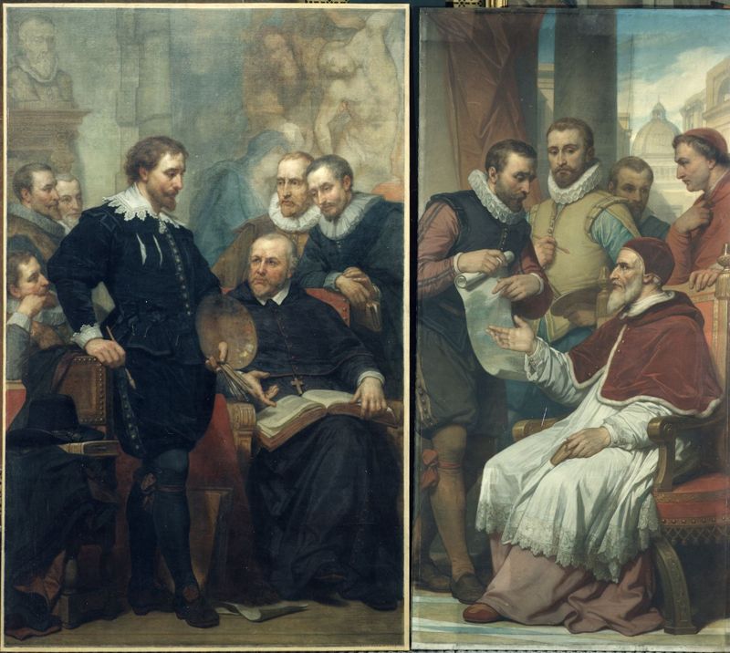 Peter Paul Rubens in zijn atelier