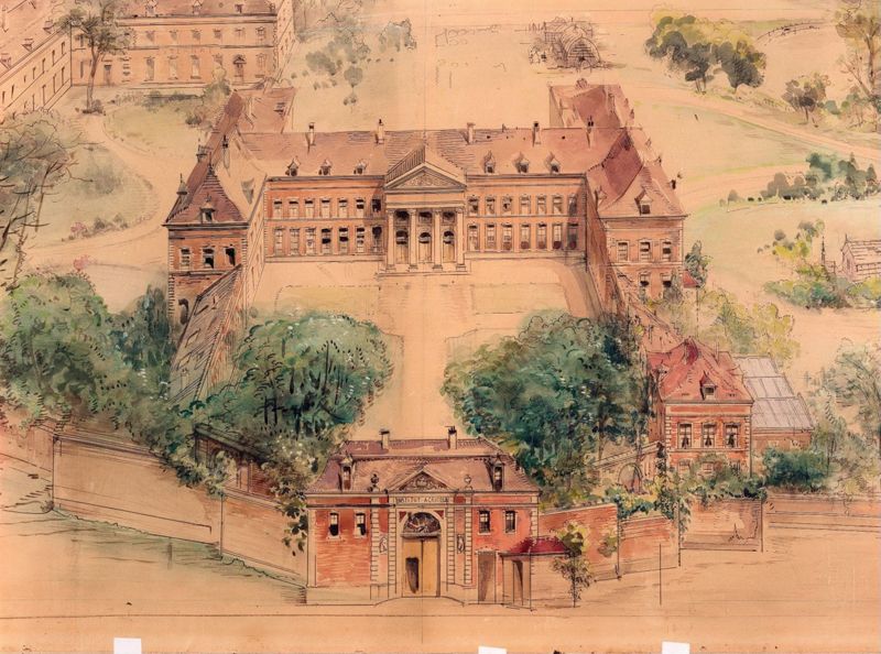 Vue panoramique de l'Institut agricole de Gembloux