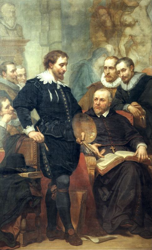 Peter Paul Rubens in zijn atelier