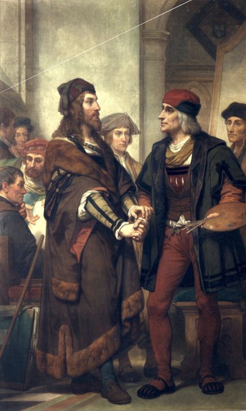 Dürer bezoekt Quinten Metsijs