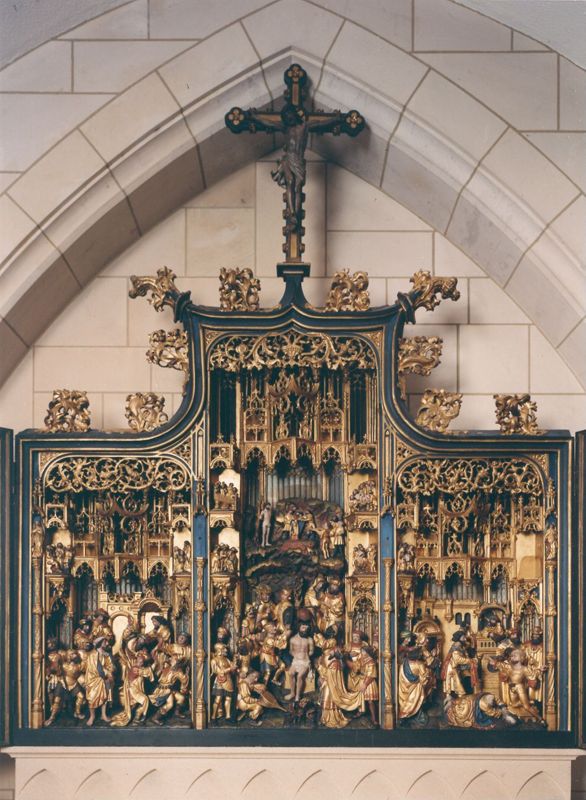 Marteldood van de H. Christophorus en Leden van de Brusselse kolveniersgilde in aanwezigheid van Henri de Dongelberghe en Jérôme vander Noot