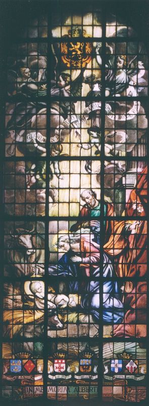 Verschijningen van Christus en O.L.Vrouw; Taferelen met heiligen.
