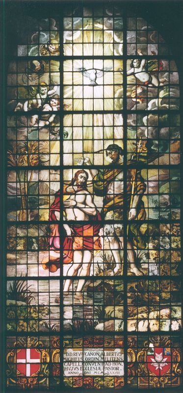 Verschijningen van Christus en O.L.Vrouw; Taferelen met heiligen.