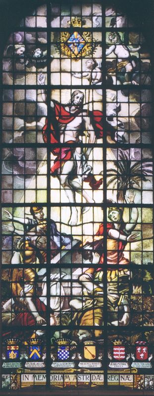 Verschijningen van Christus en O.L.Vrouw; Taferelen met heiligen.